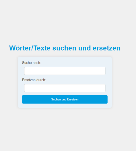prestashop suchen & ersetzen